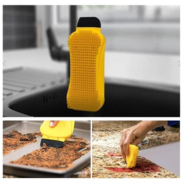 Gadgets d'Eve cuisine Epongy™ : Éponge En Silicone de Nettoyage 3 en 1